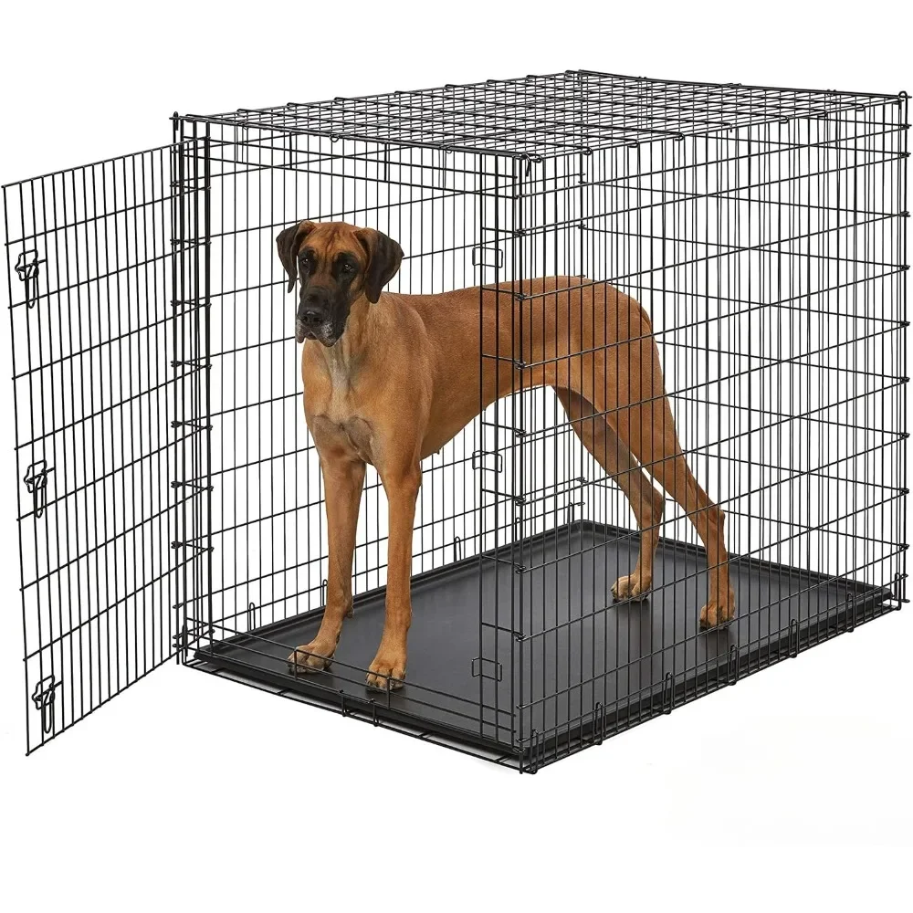 

Single Door Dog Crate for XXL for The Largest Dogs Pet Supplies House Kennel Indoor Products Easy To Clean and Removable Tray