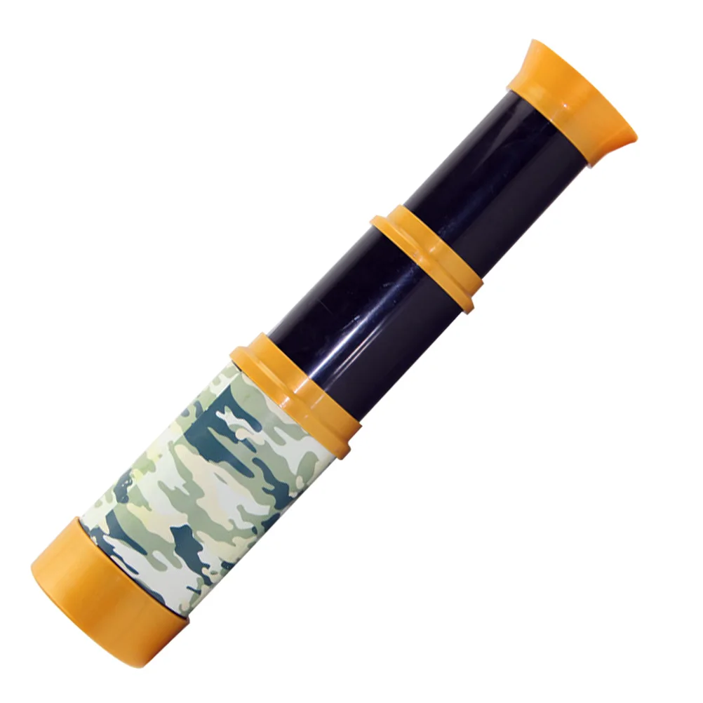 Telescópio camuflado pirata, brinquedo infantil, plástico seguro, adereços de halloween, acessório divertido para cosplay, design exclusivo, tema biológico