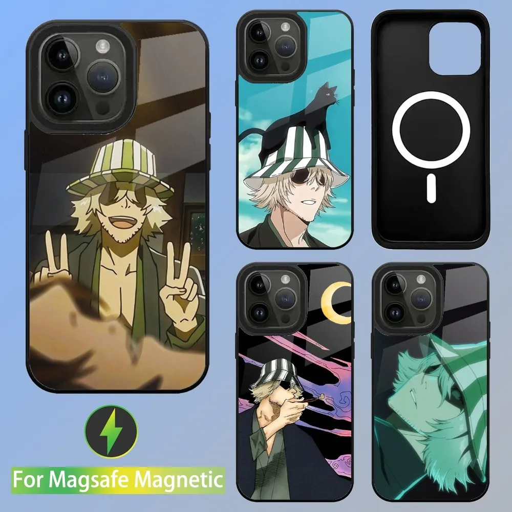

Kisuke Urahara B-Bleach Phone Case For iPhone 15,14,13,12,11,Plus,Pro,Max Mini Magsafe Magnetic Wireless Charging