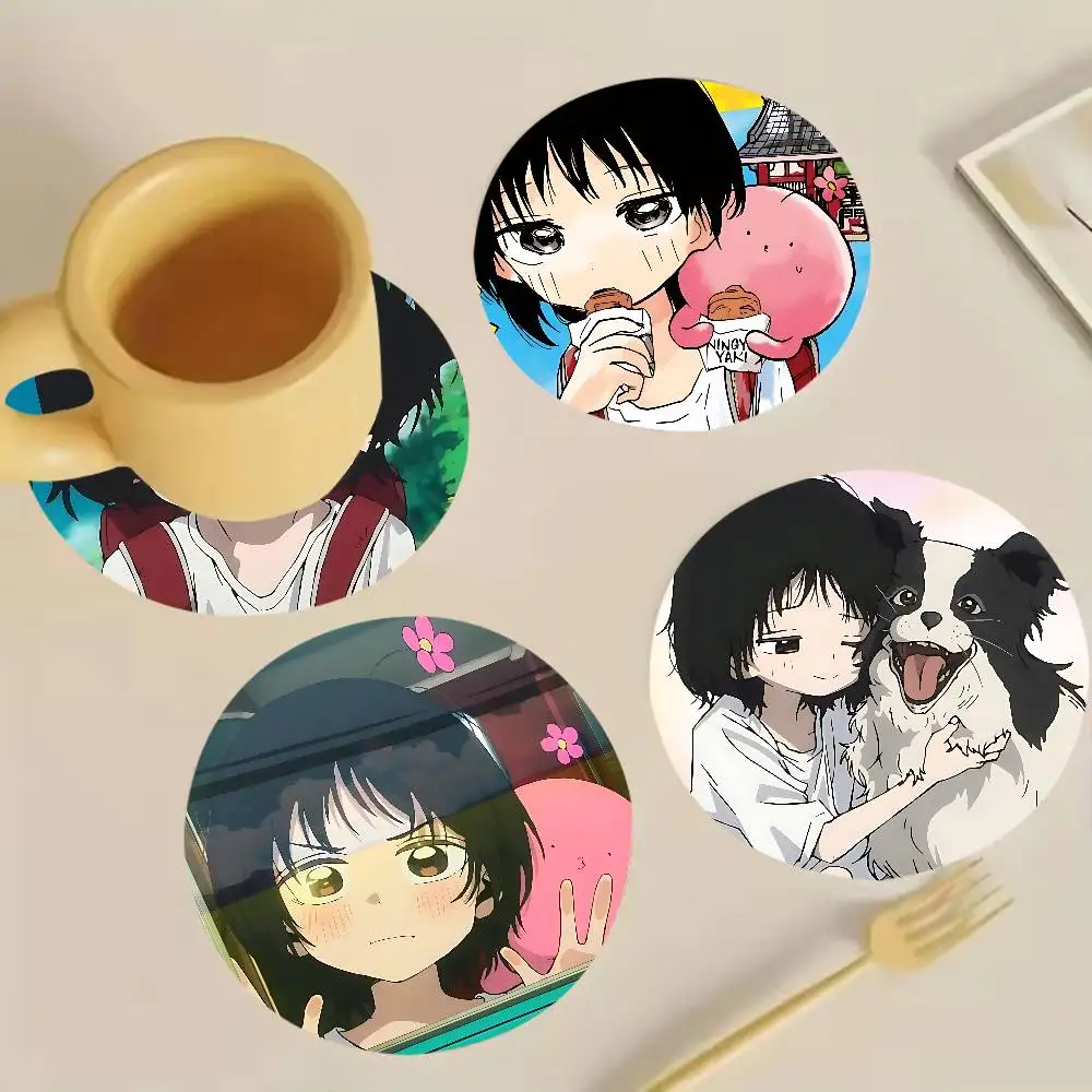 T-Takopis Original Sin Round Wooden Coaster Decorative Coffee Cup for Use in Coffee Shops Bars
