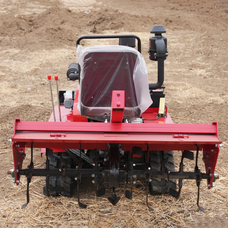 Multifunctional 25HP Mini Rotary Tiller Crawler Type Amphibious Ditching & Tilling Machine for Orchard