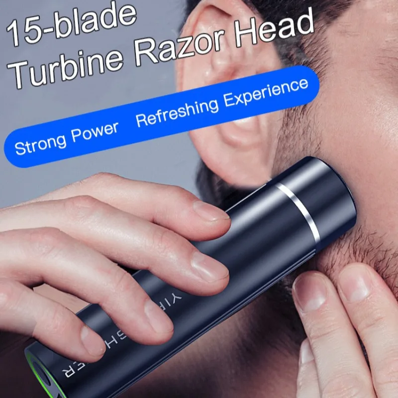 Portable Pocket Electric Shaver Mini Aluminum Usb Charging Car Men's Shaver Floating Shaving Razor