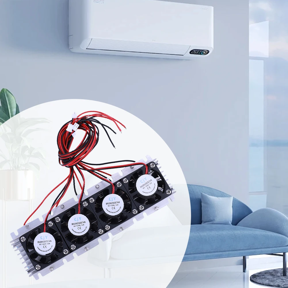 288W Peltier Cooler DC 12V 30A DIY Semiconductor Air Conditioner Cooling System Thermoelectric Peltier Refrigeration Cooler