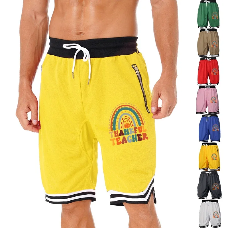 

Мужские летние шорты для бега на открытом воздухе, спортивная одежда для бега в тренажерном зале, спортивные быстросохнущие дышащие брюки для фитнеса