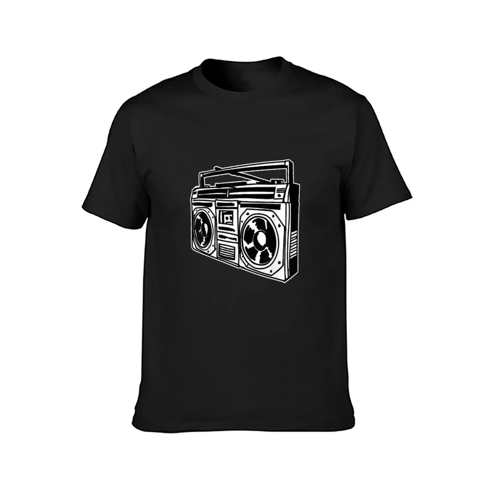 Ghetto Blaster 80s 90s Hip Hip Rap T-Shirt korean fashion quick drying oversizeds t shirts for men graphic