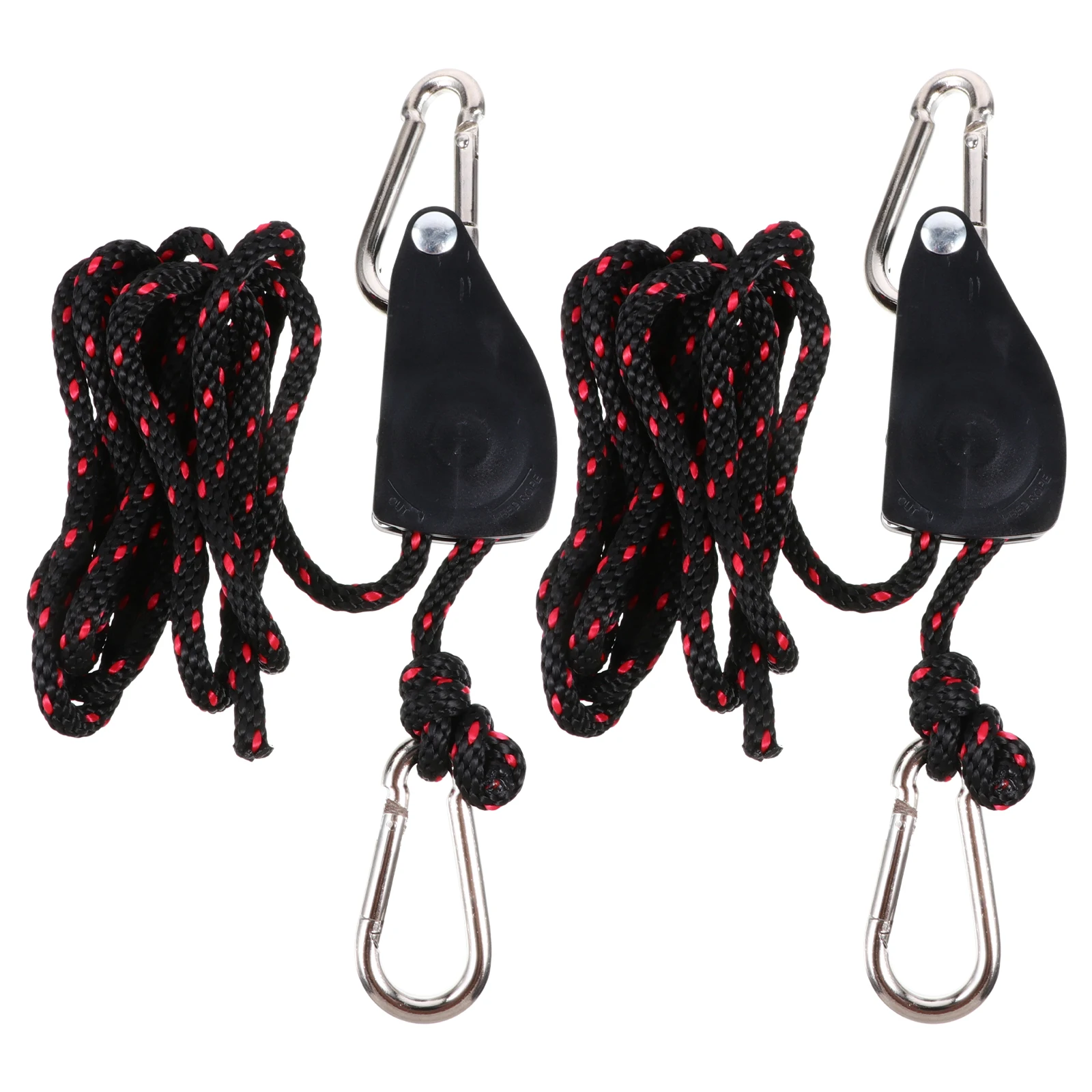 

2pcs Plant Lamp Heavy Duty Adjustable Lifting Lanyard Metal Wheel Grow Light Kit Durable Hanging System For Flower Pots Fans