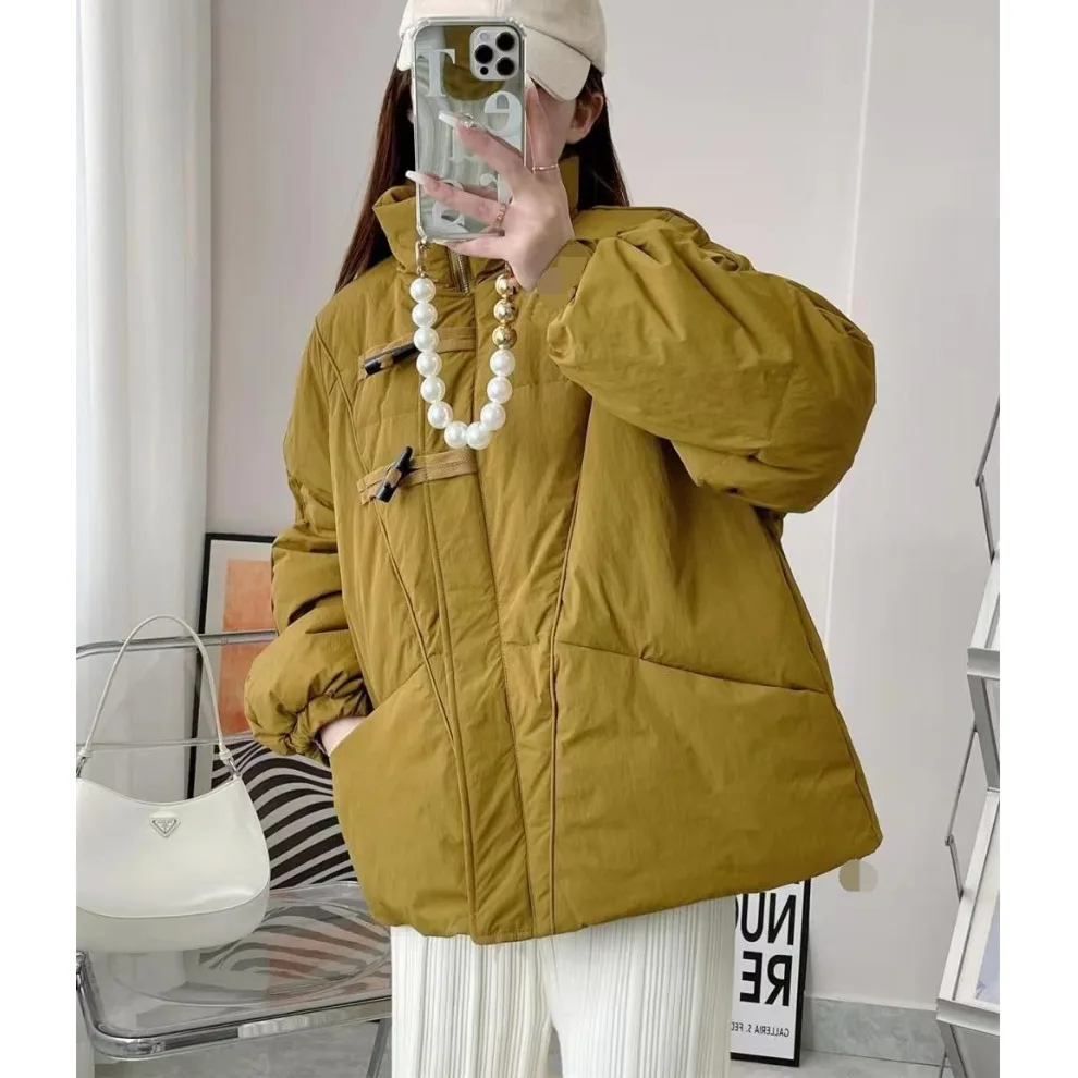 

Женское хлопковое джето Thiened, дизайнерское сенсание, осень-зима 20225, новое моющееся пальто для хлеба, универсальная верхняя одежда