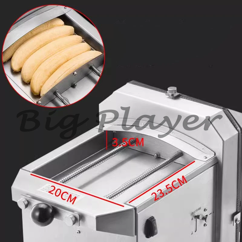 Electric Automatic Banana Slice Cutting Machine - Stainless Steel Blade Multi Chips Maker for Banana and Plantain