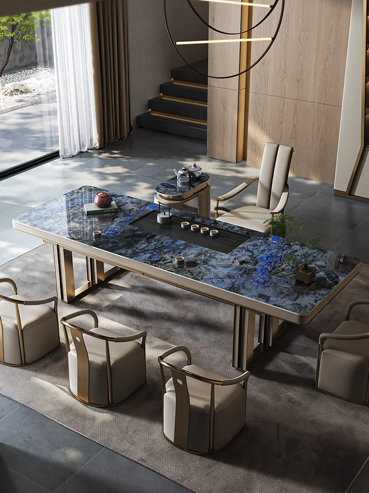 

Household tea chair light luxury new Chinese tea stool surrounding chair high-end office negotiation study chair