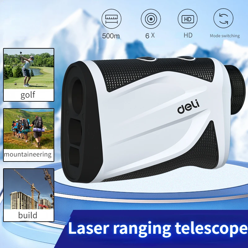 

500M Golf Laser Rangefinder with Slope Compensation Flagpole Lock Vibration USB Rechargeable for Golfing laser range finder