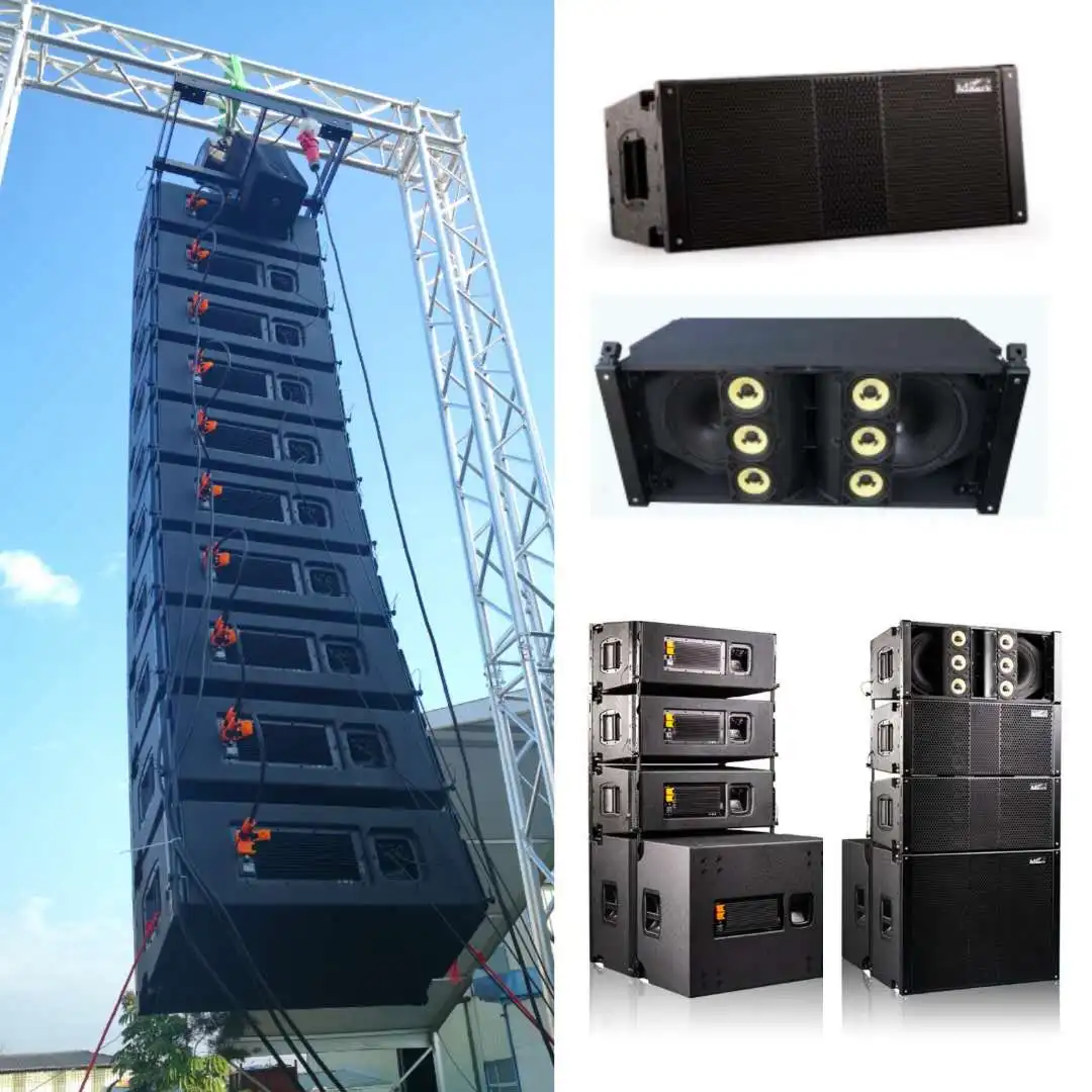 Products subject to negotiationAdmark audio  waterproof  double 10 inch 3-way  active  line array system