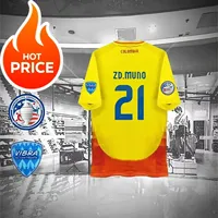 2025 Popular Football Colombia Copa America Jerseys Home Fans Players Edition Luis Borre James Cordoba Quick Drying T-Shirt