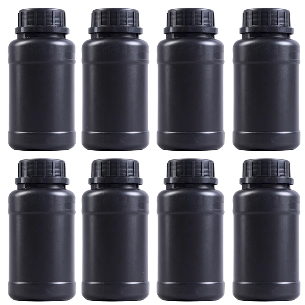 

8 Pcs Plastic Bottle Reagent Bottles Holders Chemical Container Engineering Round