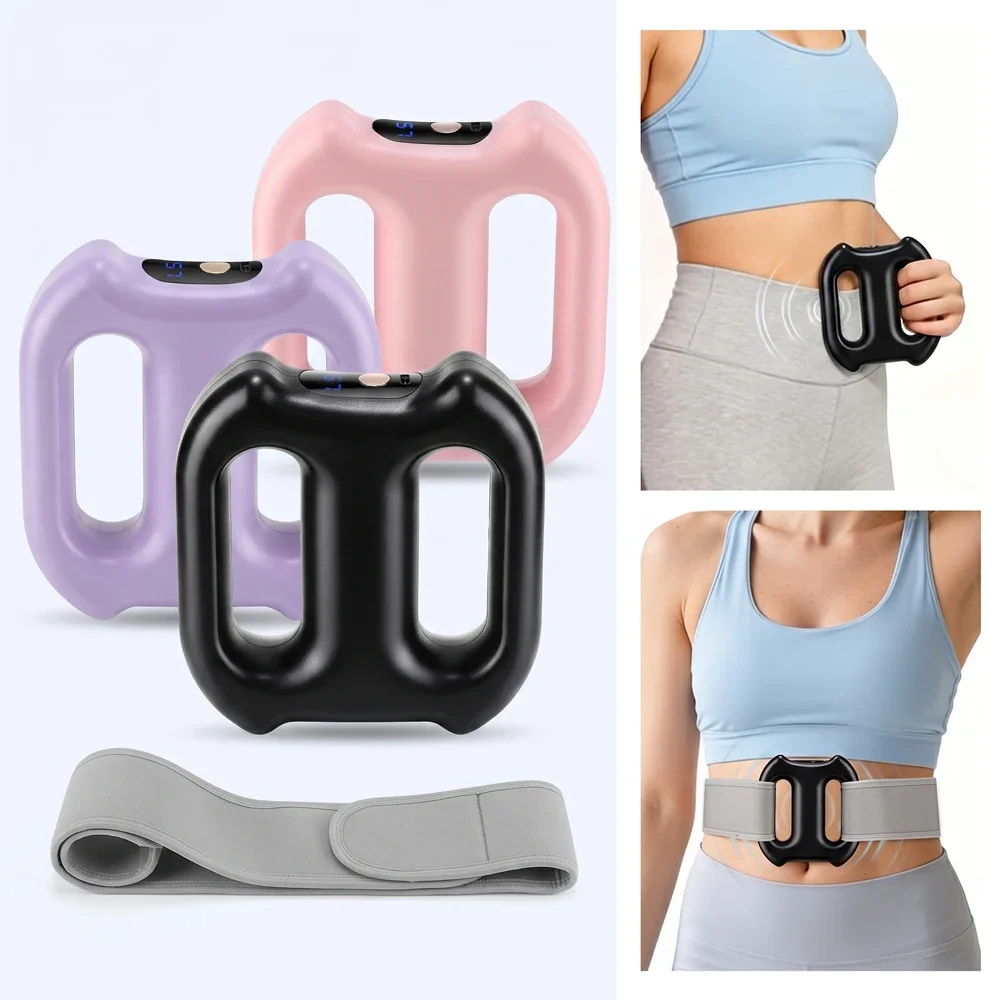 Fascia Massage Ring Dual Vibration Body Shaping Massager 140cm Strap Hands-Free Muscle Recovery Deep Tissue Relax