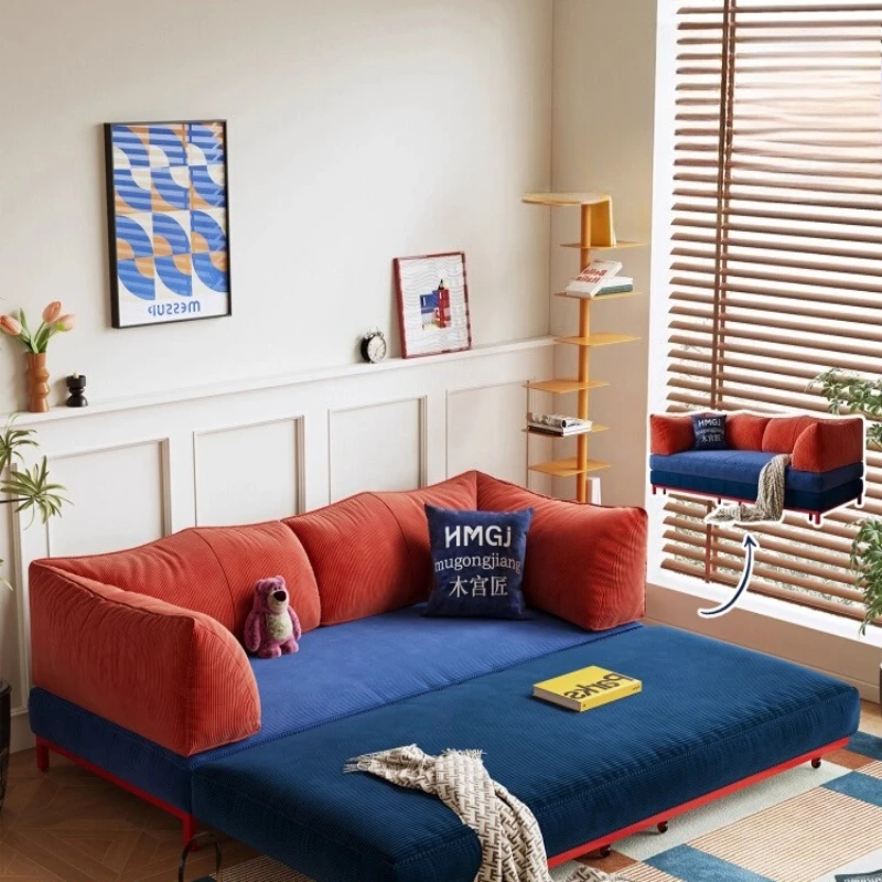 

Sofa bed removable and washable small apartment module combination folding integrated dual-purpose tatami