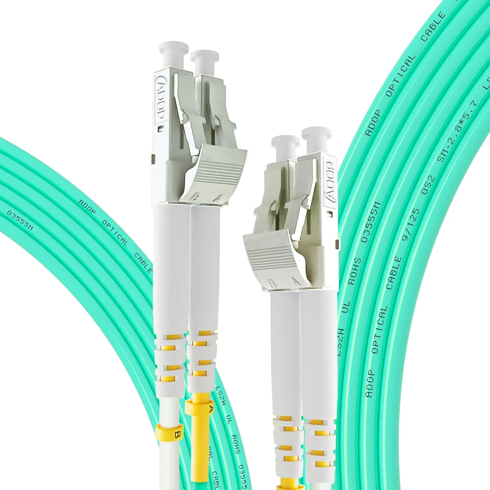 ADOP LC to LC Fiber Patch Cable OM3, 1-300 Mete10GB Multimode Duplex LC-LC 50/125um Fiber Optic Cable Cord LSZH