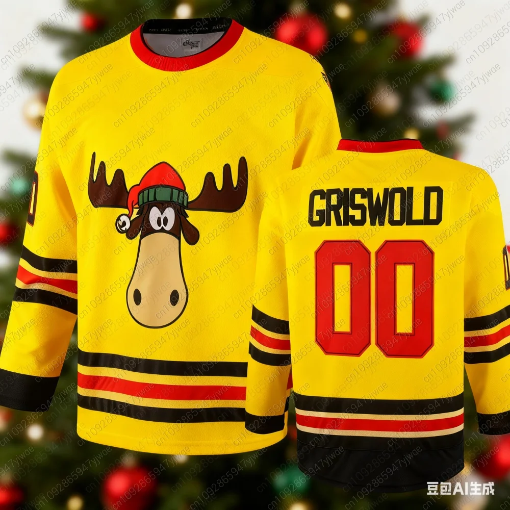 2025 عيد الميلاد نمط جريسوولد هوكي الجليد جيرسي الرجال الرياضة والترفيه التدريب الفانيلة خمر عطلة رجل عيد الميلاد تي شيرت