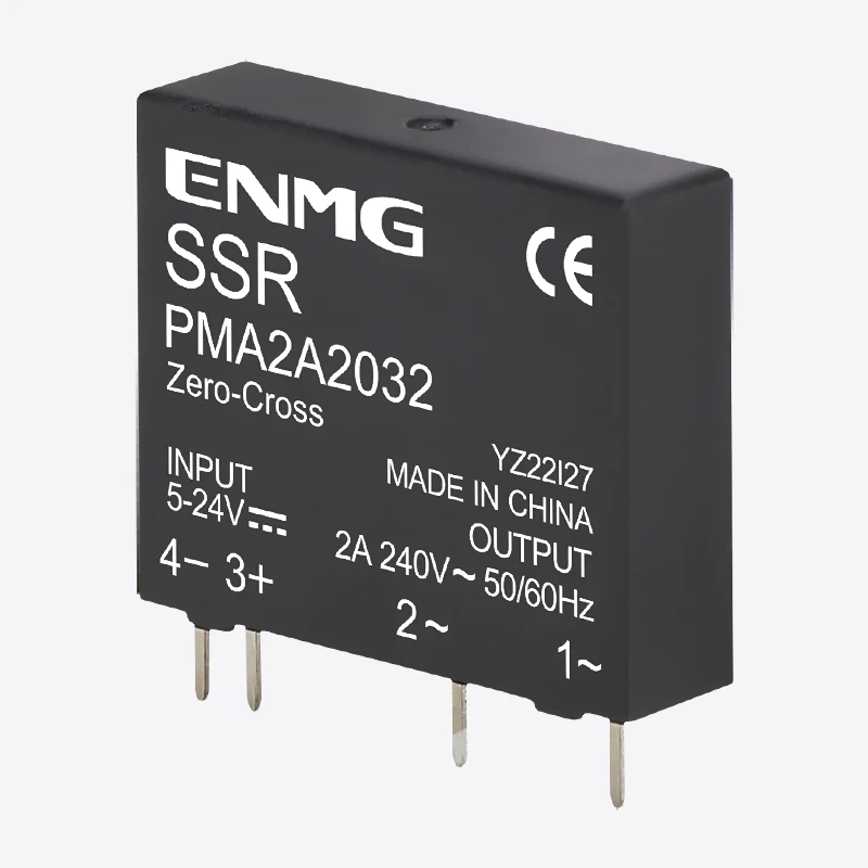 ENMG 1Pcs Pin Small Solid State Relay PMA 5-24VDC6A DC Control AC DC24 2A Optically Isolated Thin Film Potted Relay  EMC 2500VAC