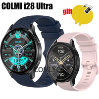 BAND For COLMI i28 Ultra Strap Smart watch Silicone Soft Belt Bracelet Women Men Screen Protector film for Men Women