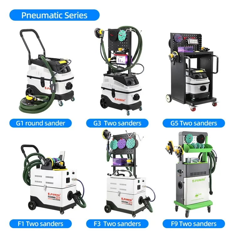 Auto Repair Dry Vacuum Sander Dust Free Polishing Machine Car Sanding Machine