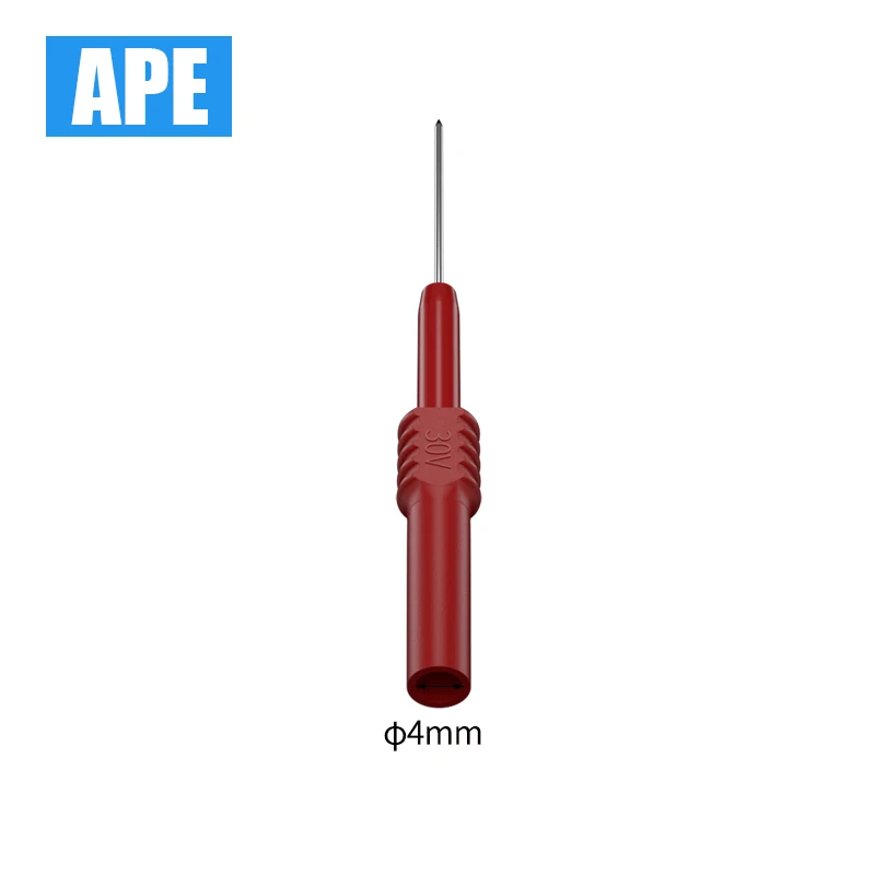 2pcs 1mm Test Leads Flexible Probe Probe Tips 4MM Electrical Connector Female Banana Plug Needle Multimeter