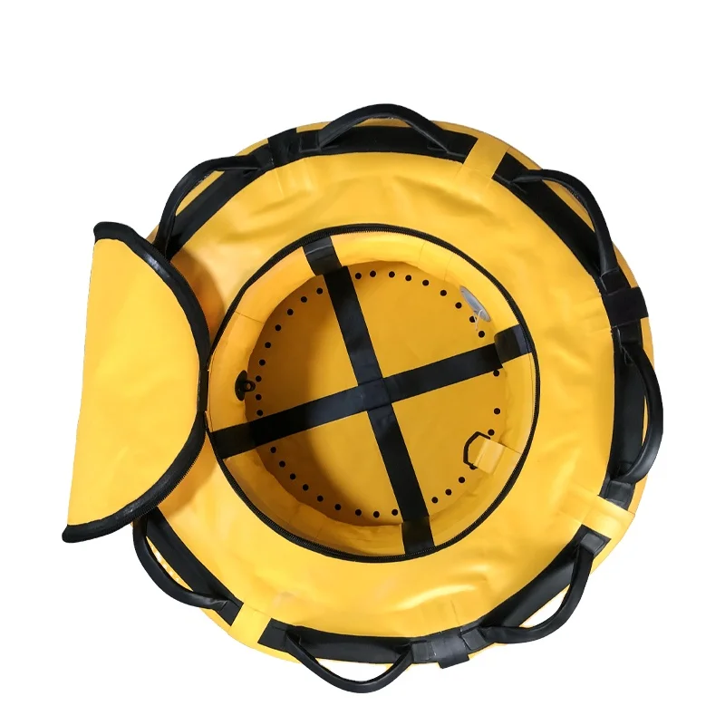 

Freediving Safety Float Heavy Duty Eco-friendly PVC Inflatable Durable Professional Buoy Yellow Round 3.2kg