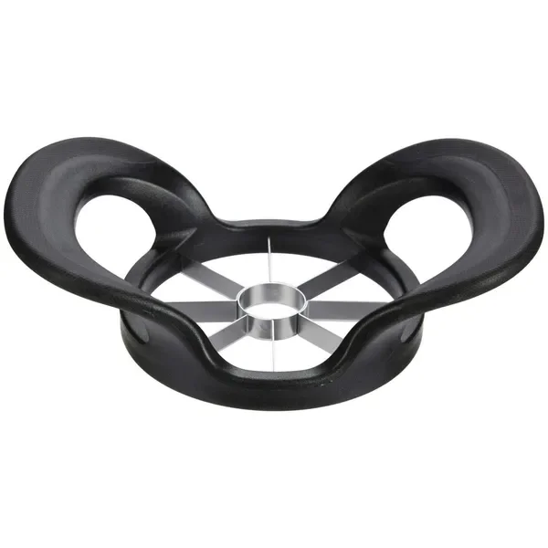 8-Wedge Stainless Steel Apple Slicer and Corer, Black