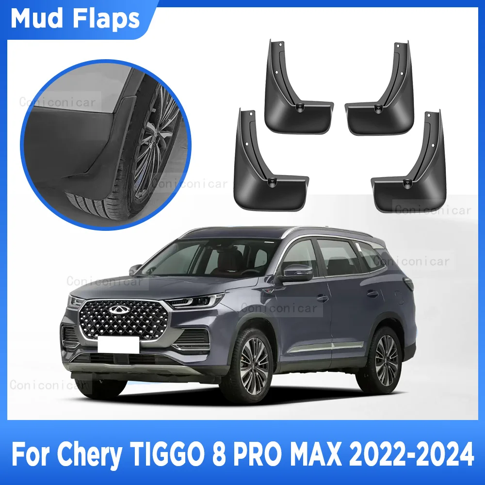 

For CHERY TIGGO 8 PRO MAX 2022-2024 Mud Flaps Splash Guard Mudguards MudFlaps Front Rear Fender Auto Styling Car Accessories