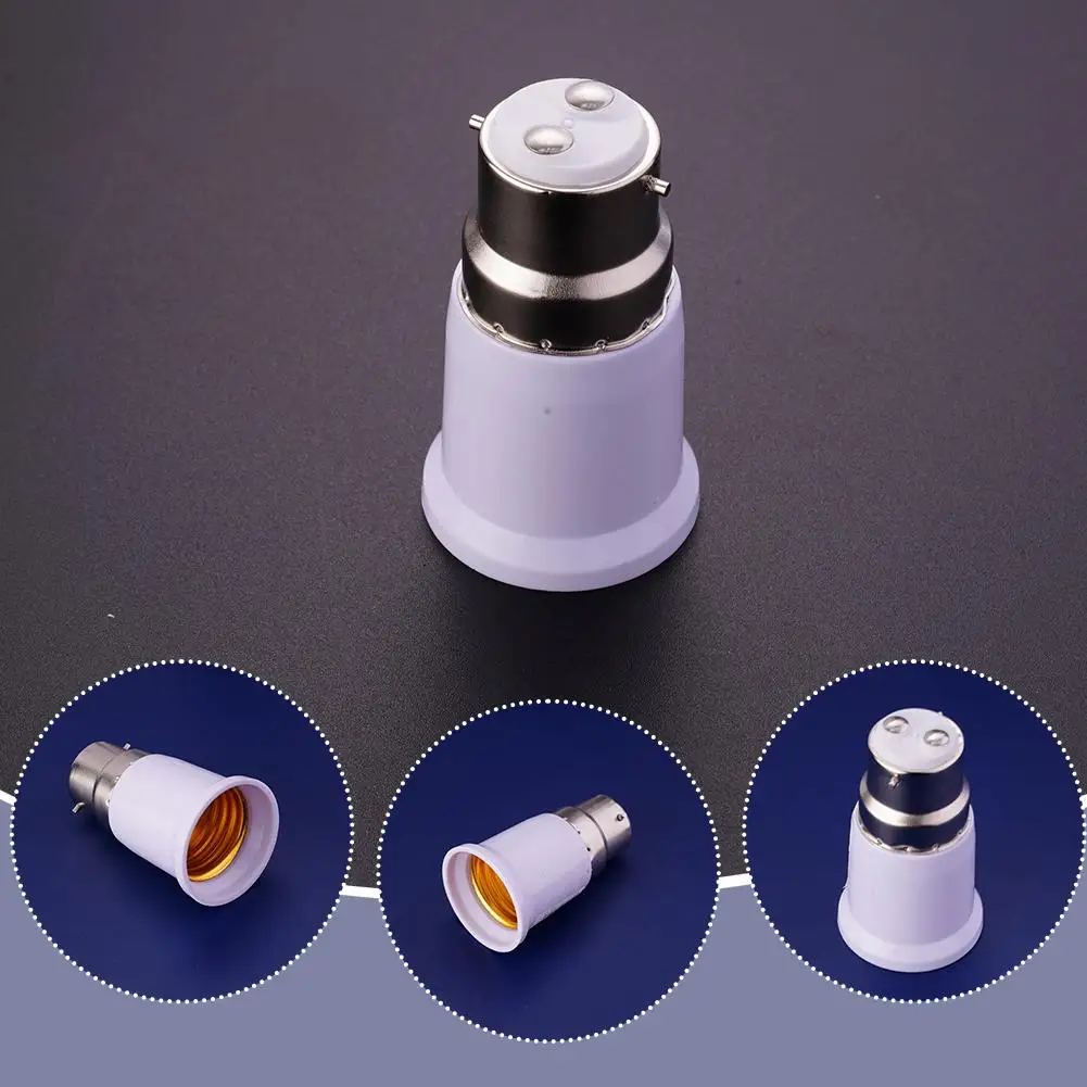 1/3/5Pcs B22 to E27 Bulb Socket High Quality Lamp Base Converter Adapter PC Fireproof Lamp Holder for Led Corn Bulb Spotlight