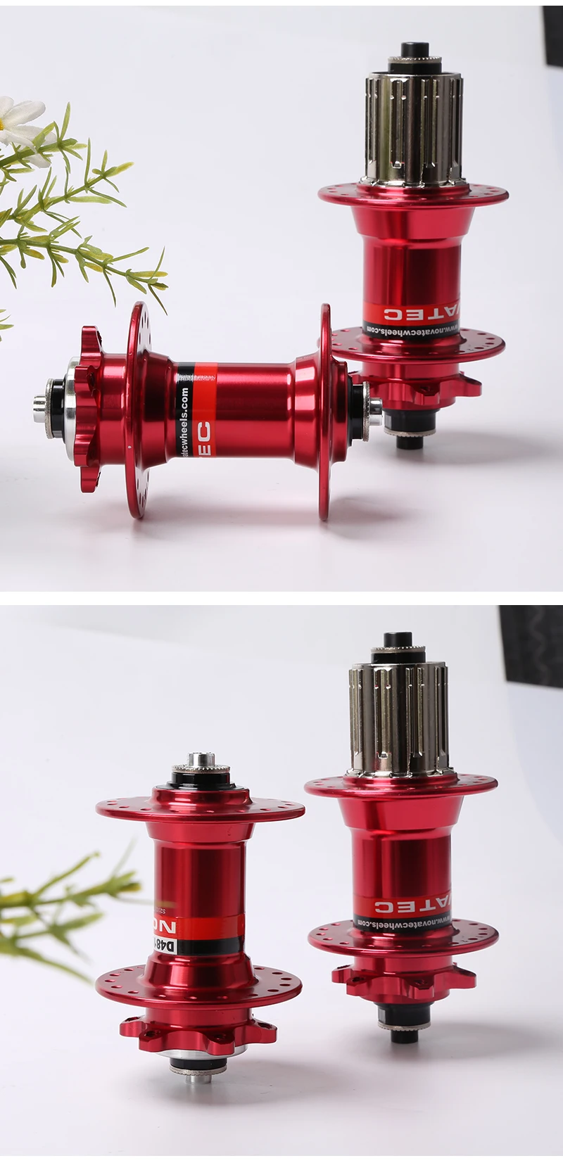 Novatec Mountain Bike Hub D041SB D042SB 28/32/36 Löcher Disc Karte Bremse MTB Fahrrad Hub Lager Vorne/Hinten 8/9/10/11/12 geschwindigkeit – Detail 16