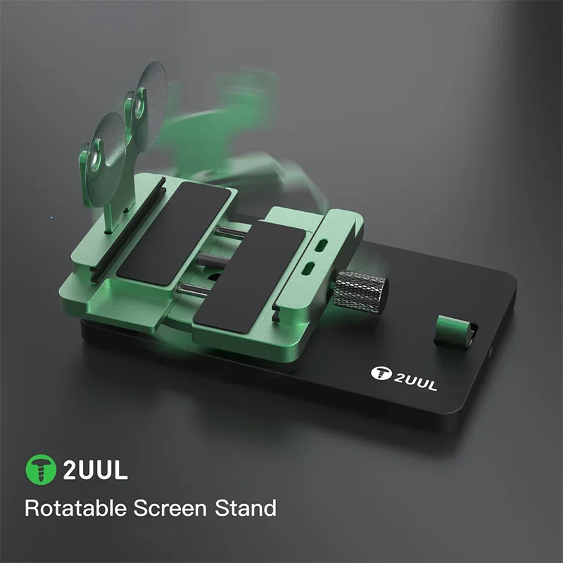 2 uul-mul-multable شاشة LCD قابلة للدوران تثبيت للهاتف المحمول ، شاشة BH06 ، غطاء خلفي فتح أدوات إصلاح المشبك