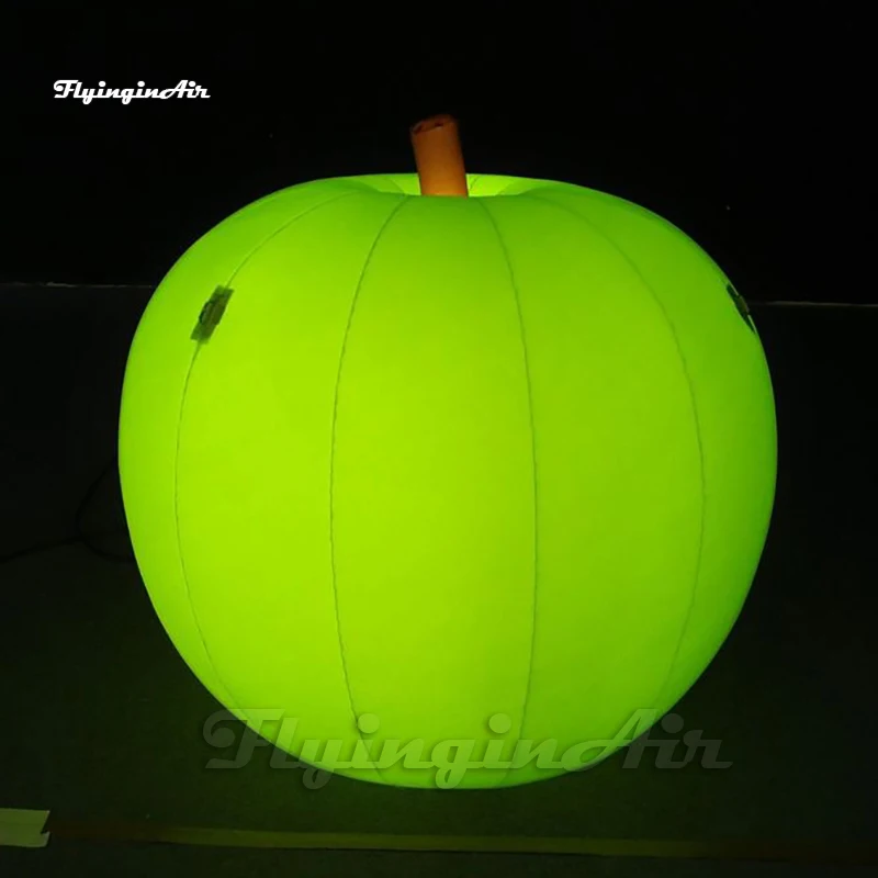 

Amazing Red/Green Large Inflatable Apple Model Fruit Balloon With LED Light For Event