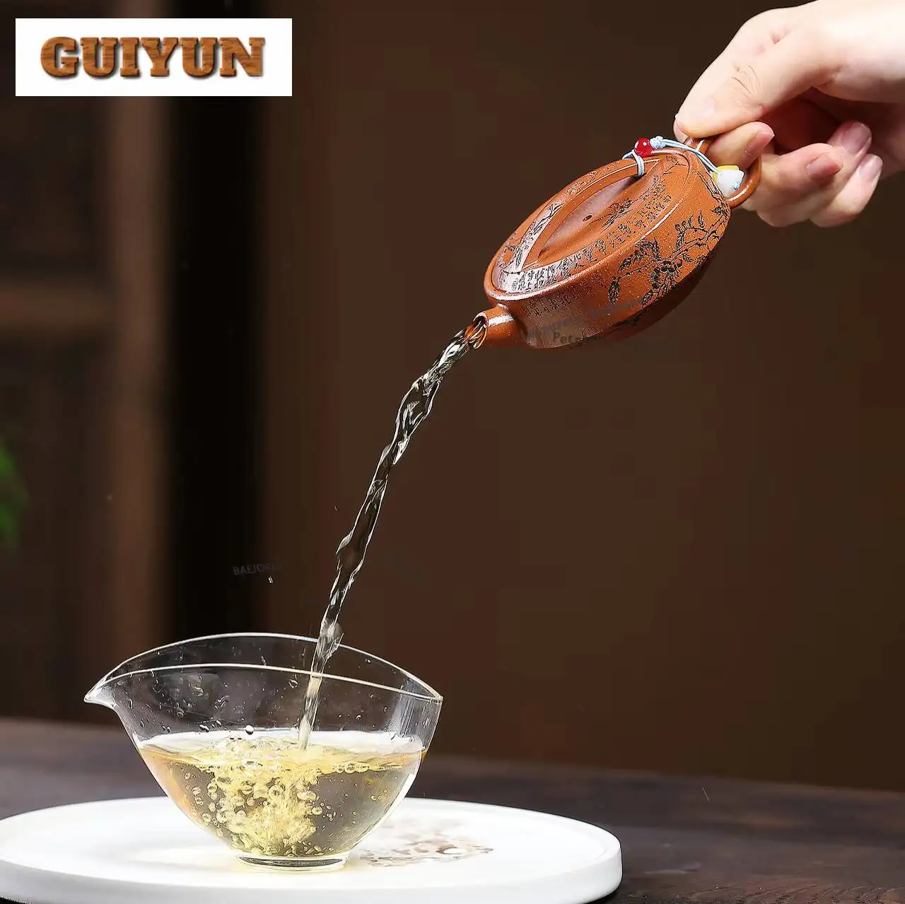 130ml Traditional Yixing Purple Clay Teapots Handmade Large Caliber Pot Raw Ore Downhill Mud Kettle Zisha Tea Set Teaware Craft