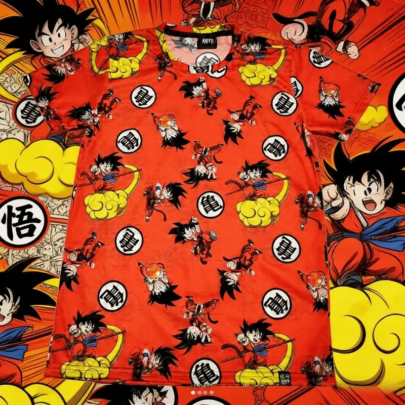 Dragon Ball T-Shirt Kinder Oberteile Anime Figuren Son Goku Super Saiyan T-Shirt Jungen T-Shirts Kinderkleidung Sommer Kurzarm