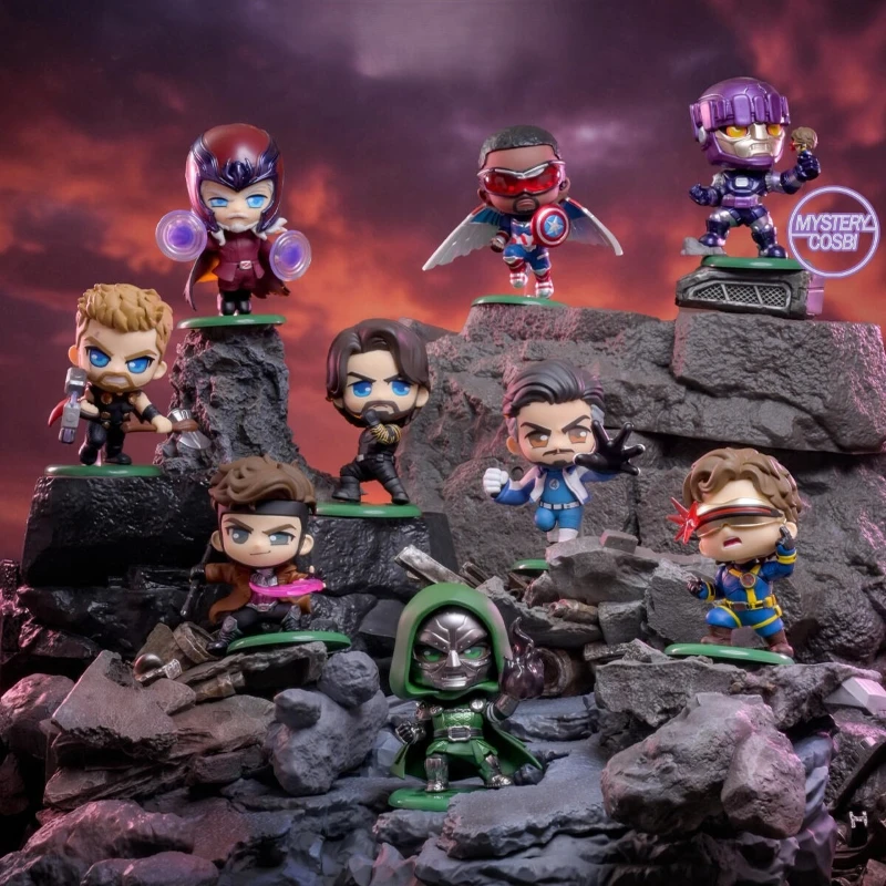 HotToys The Avengers5 Day of Destruction Series Blind Box Cute Mystery Box Surprise Bag Pendant Keychain Desktop Decor Gift New