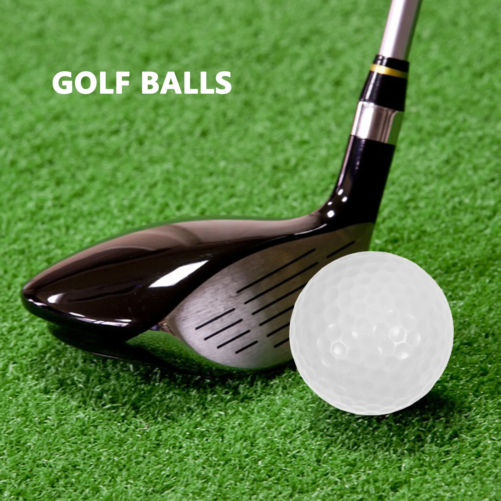 

10Pcs Golf Practice Balls Professional Light Ball for Swing Training Putting Practice Training Accessory Balls