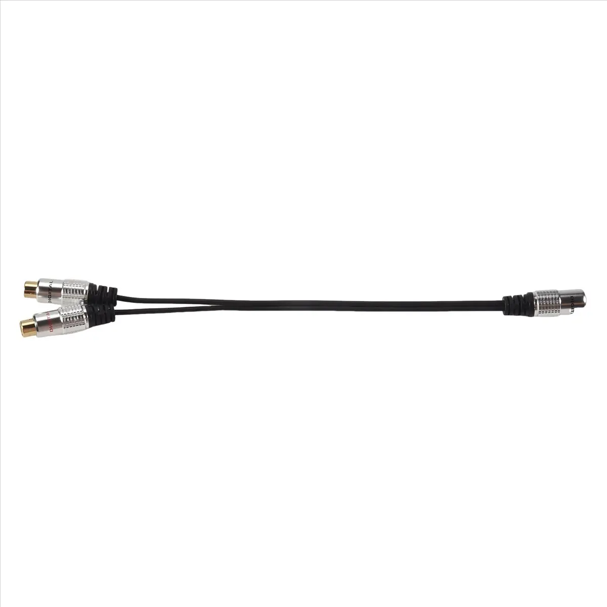 A49T 3.5mm (1/8 inch) Stereo Jack Female to 2 Dual Female Jack Stereo Audio Splitter Y Adapter Cable for Connector AV Audio/Vide