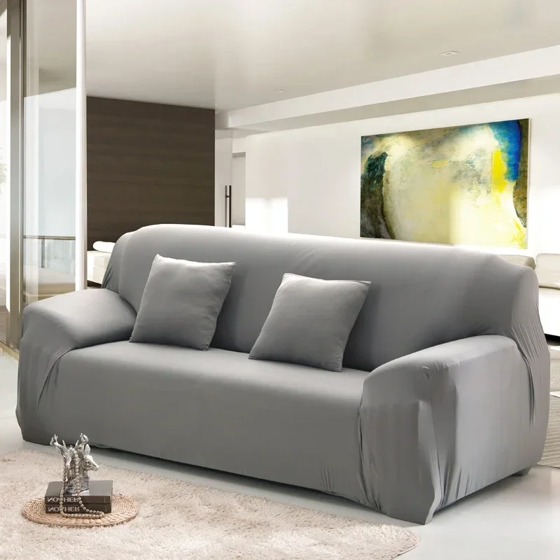 Elastic Plain Solid Stretch  Sofa Cover Tight Wrap All-inclusive Sofa Cover for Living Room Funda Sofa Couch Cover ArmChair Cove