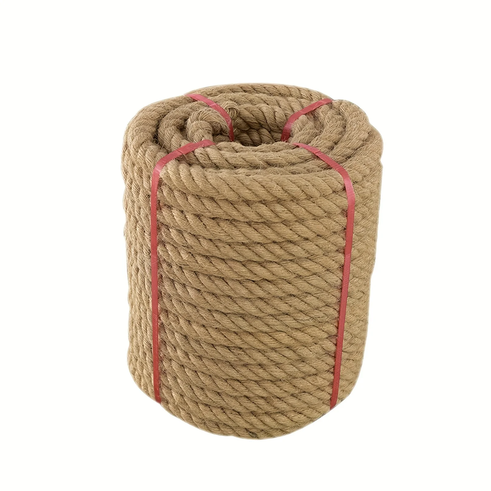 

Jute Rope (1.5 In X 50 Ft/ 3/ 4 In X 100Ft), 38mm Thick Twisted Manila Rope, Natural Hemp Rope for Swing Bed, Crafts, Railing, Tug of War, Landscaping, Gardening, Bundling, Hammock, Home Decorating