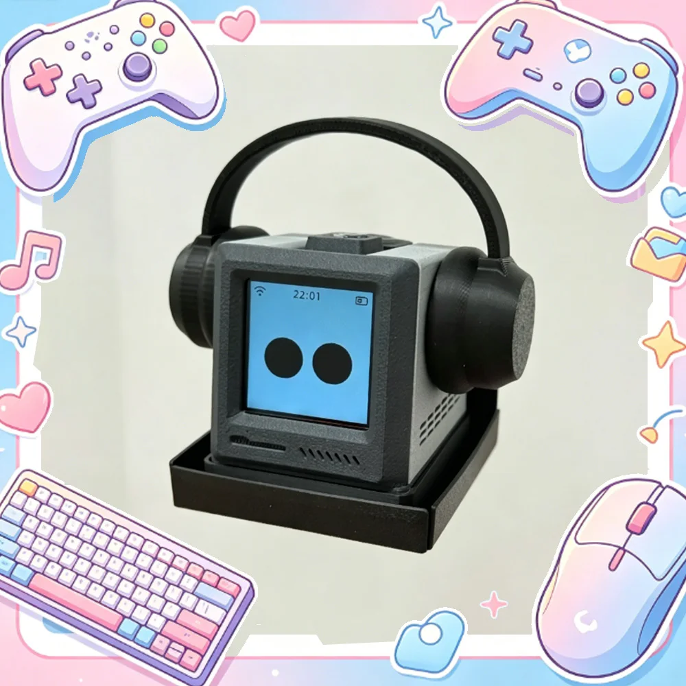 AI Desktop Robot ESP32 S3MAX Retro Chat Robot Voice Dialogue Recognition 3D Printing Robot DIY Voice Customizable Assistant Gift
