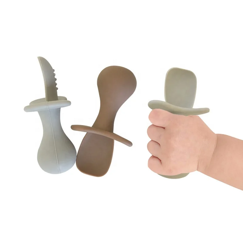 

Encourages Feeding Heat Resistant Phthalate free Soft-Tip Training Baby Led Weaning silicone baby spoon