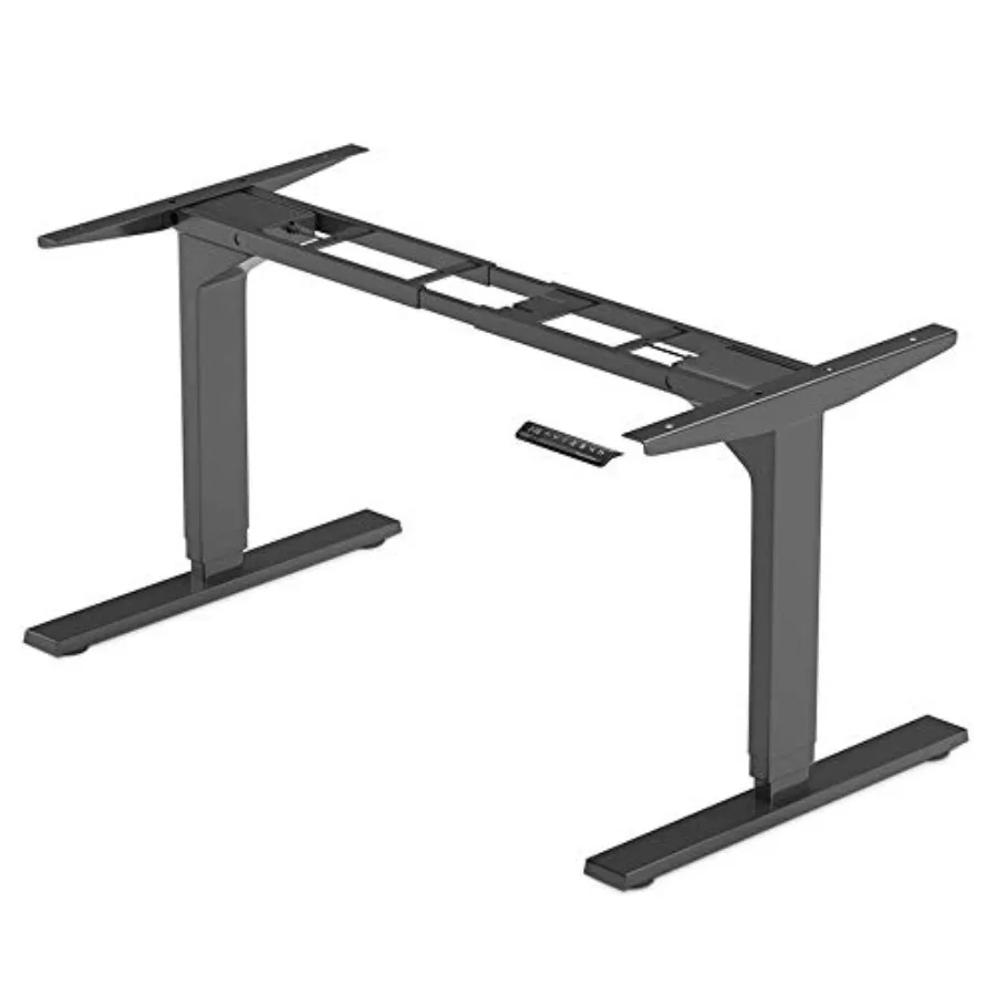 

Electric Standing Desk Frame Dual Motor - Adjustable Height and Width, 3 Stages Legs for sit Stand Home Office Desks Suites Top