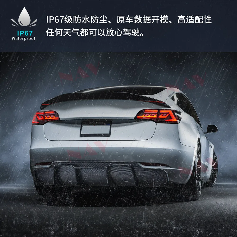 LED Car Headlight For Tesa- Model 3 Model Y 2017 2018 2019 2020 2021 2022 High Bemp Quality Retrofit Assemby Auto Night Lamp