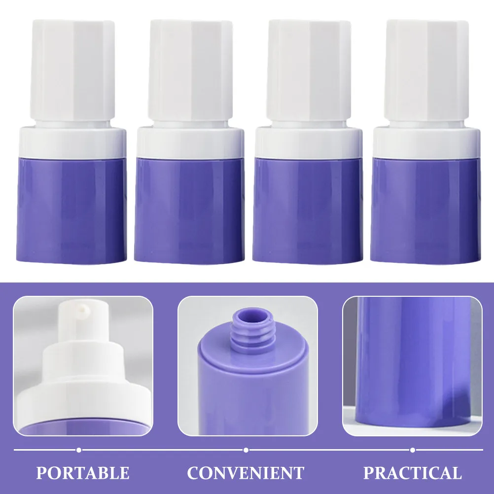 4Pcs Travel Size Airless Pump Bottles Empty Makeup Dispenser Leakproof Foundation Lotion Container Portable Compact - view 6