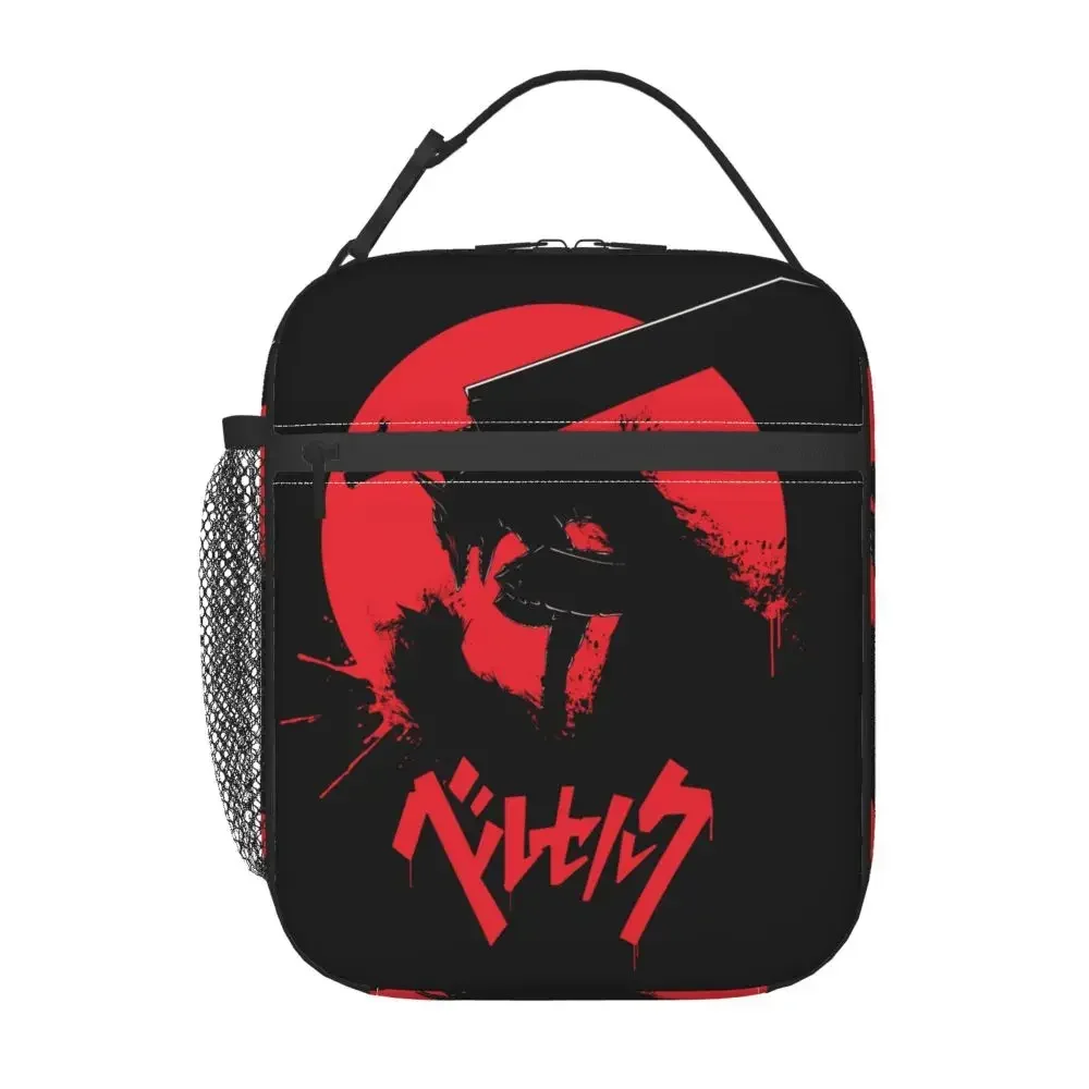 Berserk Sacrifice Mark Demon Insulated Lunch Bags for Outdoor Picnic Sword And Magic Comics Thermal Cooler Bento Box Women Kids