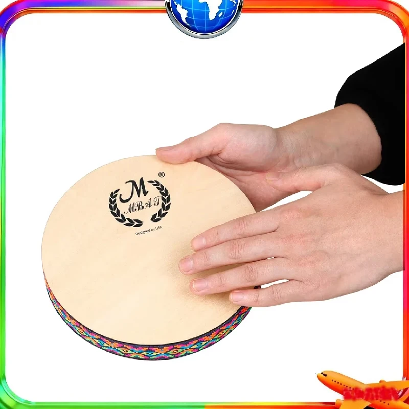 

Музыкальный инструмент M MBAT Sun Pattern Sound Therapy, имитирующий звук ручья и воды, барабан, инструмент для раннего развития по методике Орфа, 8 дюймов