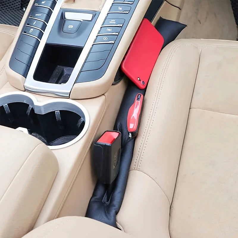Universal Car Seat Gap Filler Soft Leakproof Padding PU Leather Leak Proof Pads Plug Spacer Car Styling Decorative Accessories