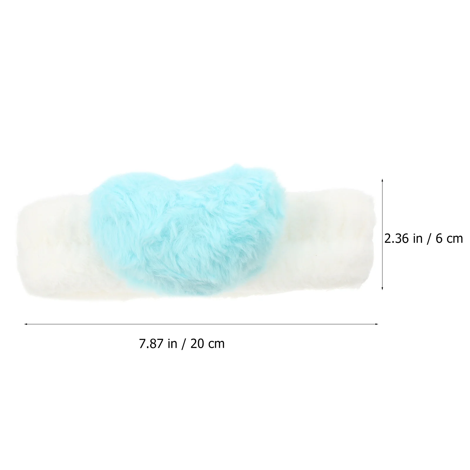 

2Pcs Heart Design Elastic Hair Bands Coral Fleece Soft Breathable Headbands Washing Face Headband for Women Girls Daily Use
