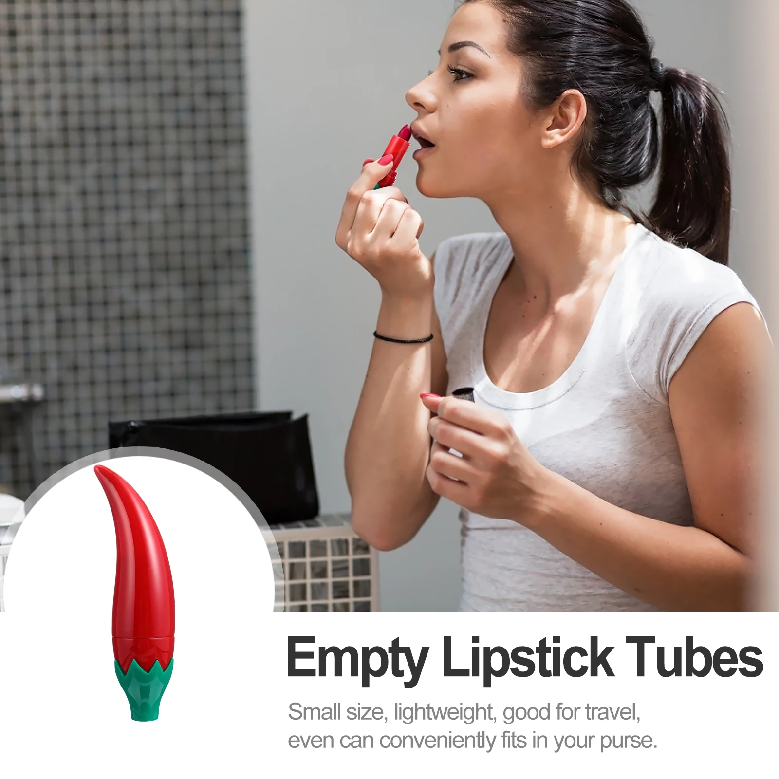 

12 Pcs Lipstick Tube Durable Gloss Tubes Plastic Balms DIY Reusable Container