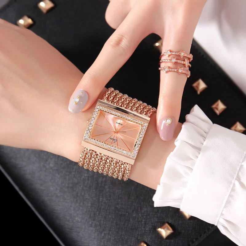 Original Diamond Bracelet Watch for Woman Waterproof Luxury Women Quartz Watches Dress Watch Ladies Wristwatch Jewelry Gift
